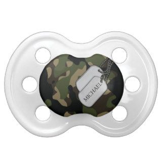 Personalized Military Camo Pacifiers