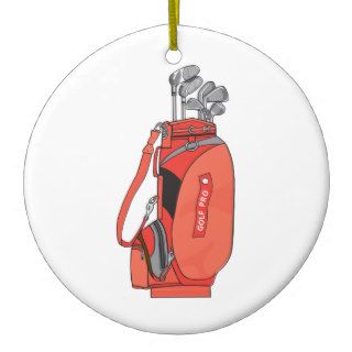 golf clubs christmas tree ornament