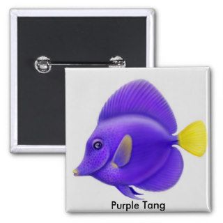 Purple Tang Reef Fish Pin
