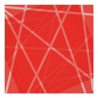 Intersecting lines in red orange and melon print