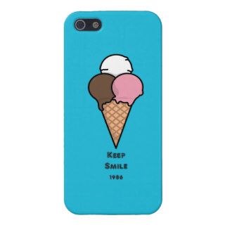Cute Colorful Ice Cream Cartoon iPhone 5 Cases