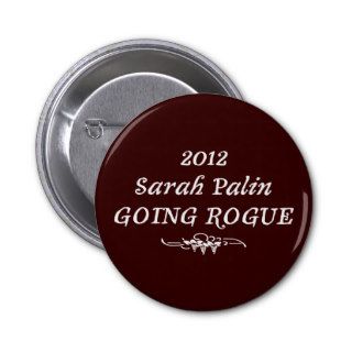 2010 Sarah Palin Going Rogue Pinback Buttons