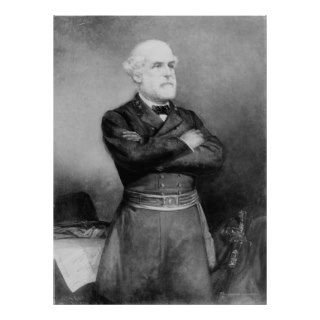 Robert Edward Lee Portrait by John Adams Elder Poster