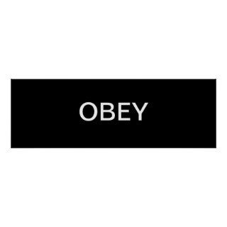 Obey Sign Poster