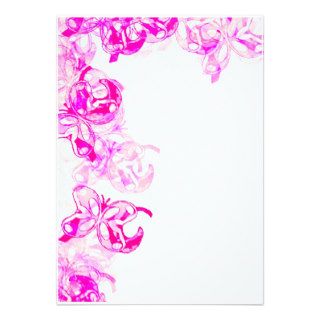 Pink Butterfly Border Announcements