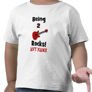 Being 2 Rocks  with Guitar Tee Shirts