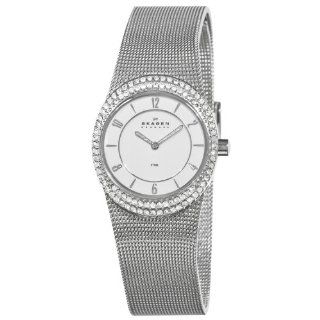 Skagen Women's C566XSSS1 Steel Mother of Pearl Dial Diamond Watch Skagen Watches