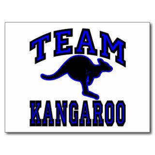 Team Kangaroo Blue Post Card