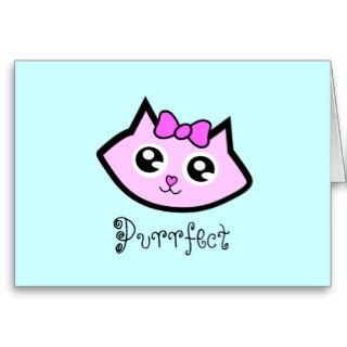purfect kitty greeting card