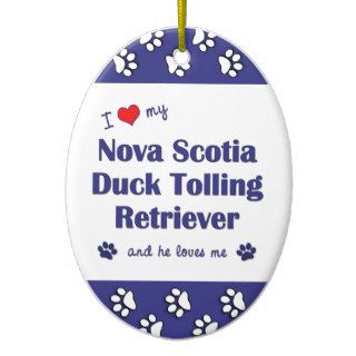Love My Nova Scotia Duck Tolling Retriever (Male) Ornament