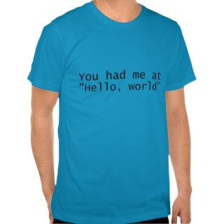 Code.org "Hello, world" Men's T shirt