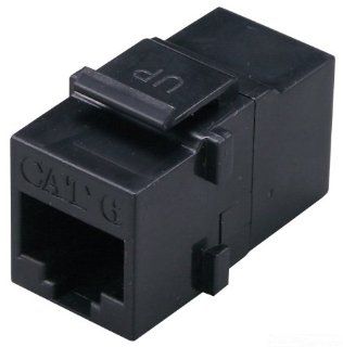 Allen Tel AT66C 00 Category 6 Coupler, Black, 1 Port, TIA/EIA 568 B.2 1 Wiring   Electrical Cables  