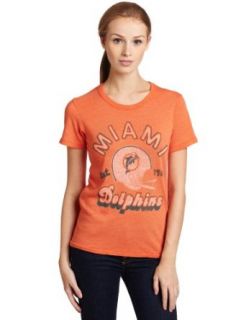 NFL Miami Dolphins Heather Vintage Short Sleeve Crew Women's  Fashion T Shirts  Clothing