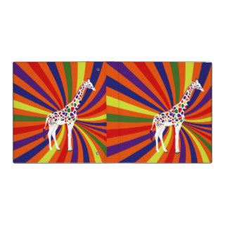 Rainbow Giraffe 3 Ring Binder