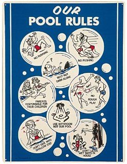 Poolmaster 41336 Adult Animation Sign for Residential Pools  Swimming Pool Signage  Patio, Lawn & Garden