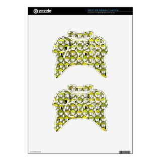 Yellow Smiley Faces Funny Humor Laugh Cartoon Art Xbox 360 Controller Skins