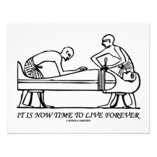 It Is Now Time To Live Forever Egyptian Embalming Invitation