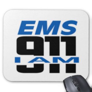 I Am 911 logo stuff for Fire, EMS, Dispatch Mouse Mat