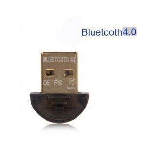 Compact CSR4.0 USB Bluetooth Dongle Up to 20m Range (Black with Golden) Computers & Accessories