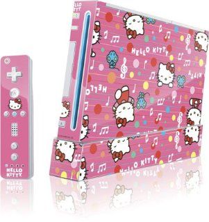 Hello Kitty Music Pattern   Wii (Includes 1 Controller)   Skinit Skin Sports & Outdoors