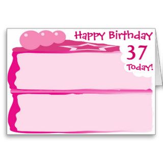 Happy 37th Birthday Greeting Cards