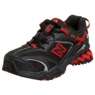 New Balance KJ571BRG Little Kid/Big Kid Trail Runner,Black,3.5 M US Big Kid Shoes
