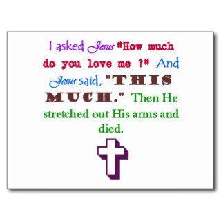 Jesus Loves Me Post Cards