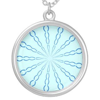 Blue Line Design Personalized Necklace