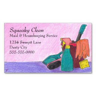 Housekeeping Business Cards