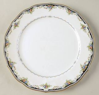 Mikasa Millefleur Dinner Plate, Fine China Dinnerware   Bone, Floral Border, Bla