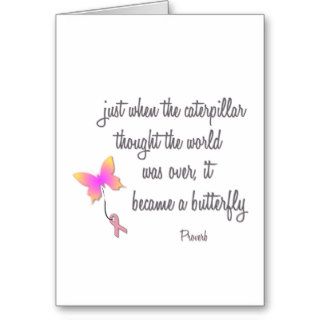 Caterpillar Became a Butterfly Greeting Card