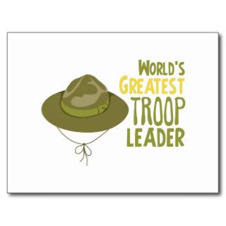 World's Greatest Troop Leader Post Card