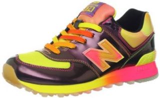 New Balance Women's WL574 Alpha Running Shoe, Yellow/Orange, 10 B US New Balance Rainbow Women Shoes