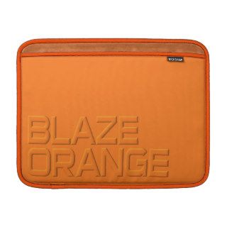 Blaze Orange High Visibility Hunting MacBook Air Sleeve
