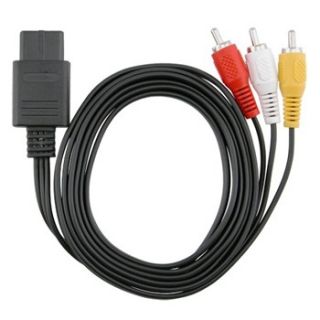 AV Composite Cable for Nintendo 64 and GameCube Eforcity Hardware & Accessories