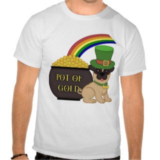 Pot O Gold St. Patrick's Day Pug Shirts