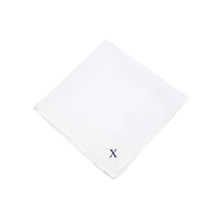 Personalized 3 pk. Hand Rolled Hankies, X, Mens