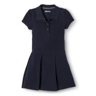 Cherokee Toddler Girls School Uniform Pleated Tennis Dress   Navy 4T