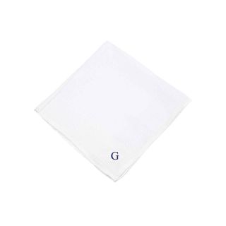 Personalized 3 pk. Hand Rolled Hankies, G, Mens