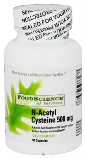 FoodScience of Vermont   N Acetyl Cysteine   90 Vegetarian Capsules