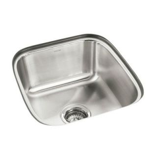 STERLING Springdale Undermount Stainless Steel 16.25x17.68x8 0 Hole Single Bowl Entertainment Sink 11448 NA