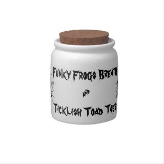 Frog's Breath and Toad Toes Jar Candy Dish