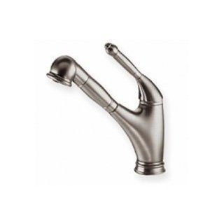 Whitehaus Single Hole Faucet W/ Lever Handle WHUS576BN Brushed Nickel pvd   Kitchen Sink Faucets  