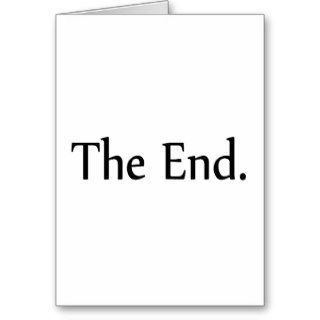 The End Greeting Card