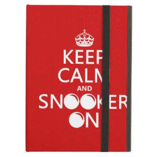 Keep Calm and Snooker On (all colors) iPad Cases