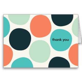 Summer Dots Thank You Note Cards