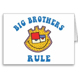 Big Brothers Rule T Shirt Greeting Cards