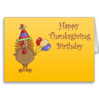Thanksgiving Birthday Greeting Card