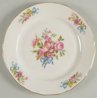 Independence Ind7 Dinner Plate, Fine China Dinnerware   Floral Rim & Center, Blu