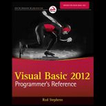 Visual Basic 2012 Programmers Reference